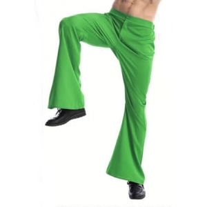 Green Flare Pants - 70s Costume Disco Pants